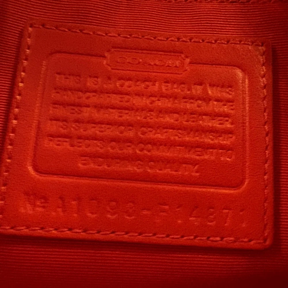 Stylish Brown and orange Coach Diaper Bag - Picture 6 of 6